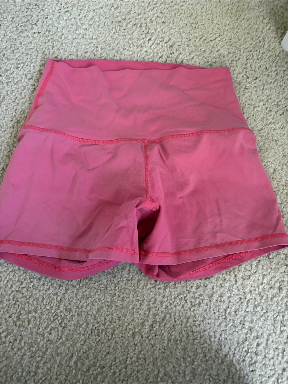 Born Primitive Bright Pink High-Waist Athletic Shorts